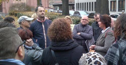 Demonstration gegen die Pflegekammer am 17.11.15 in Mainz
